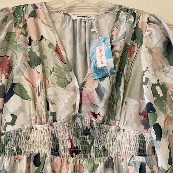 Boho Floral Maxi Dress - Picture 2 of 2